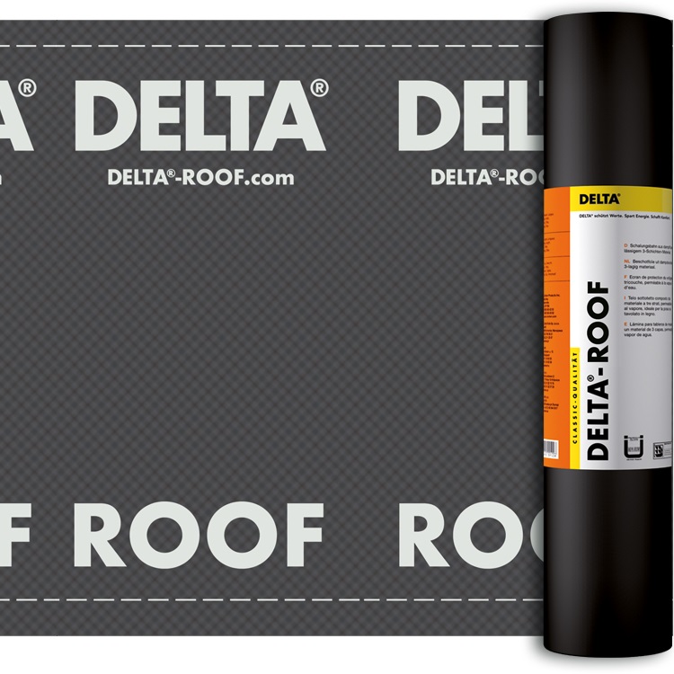 DELTA-ROOF гидроизоляционная плёнка/подкладочный ковёр под битумную  плитку/пароизоляционная плёнка, Sd=80 м